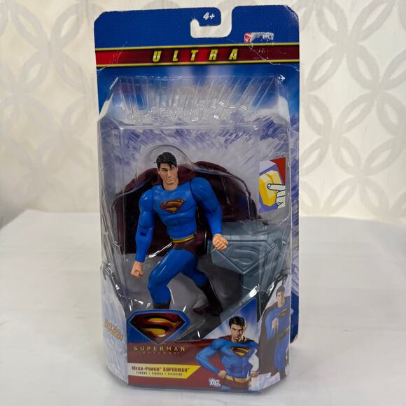 Superman Returns Ultra Mega Punch Superman Mattel 6 inch Action Figure - Picture 6 of 8